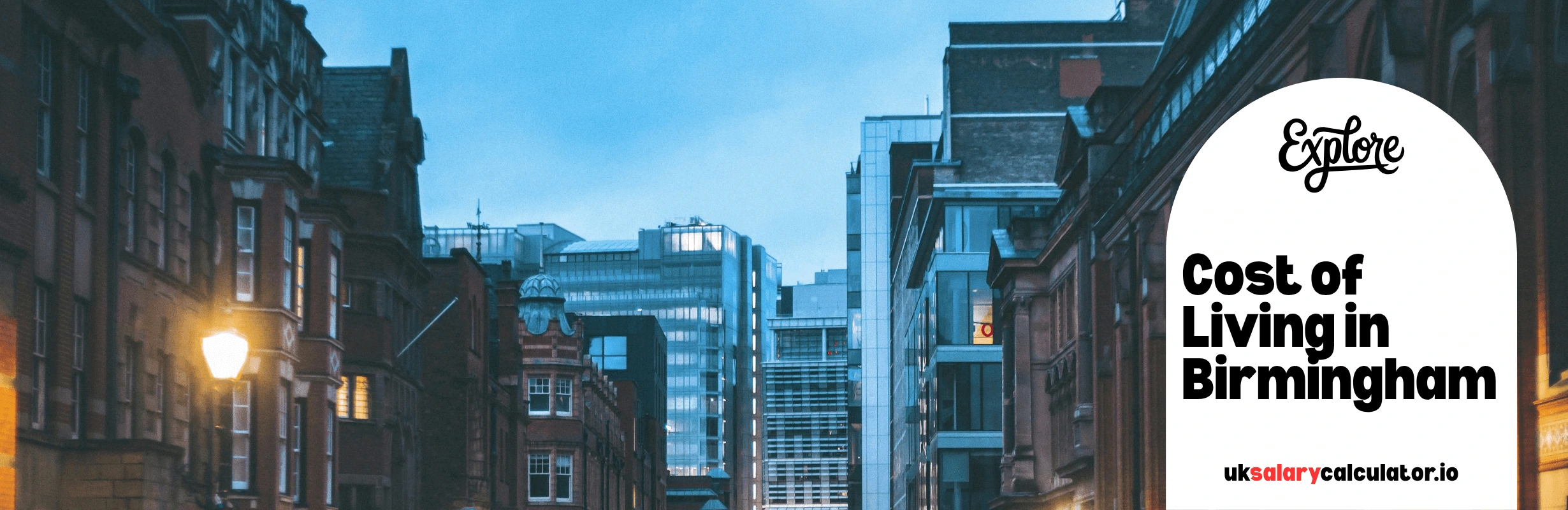 A skyline view of the city of Birmingham