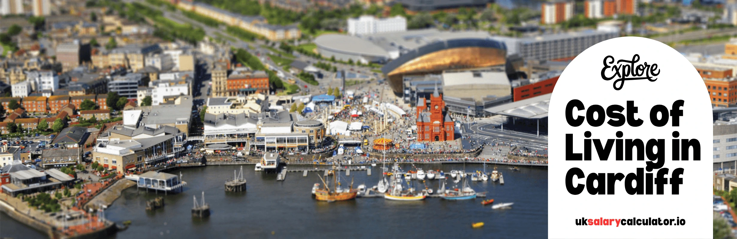 A skyline view of the city of Cardiff