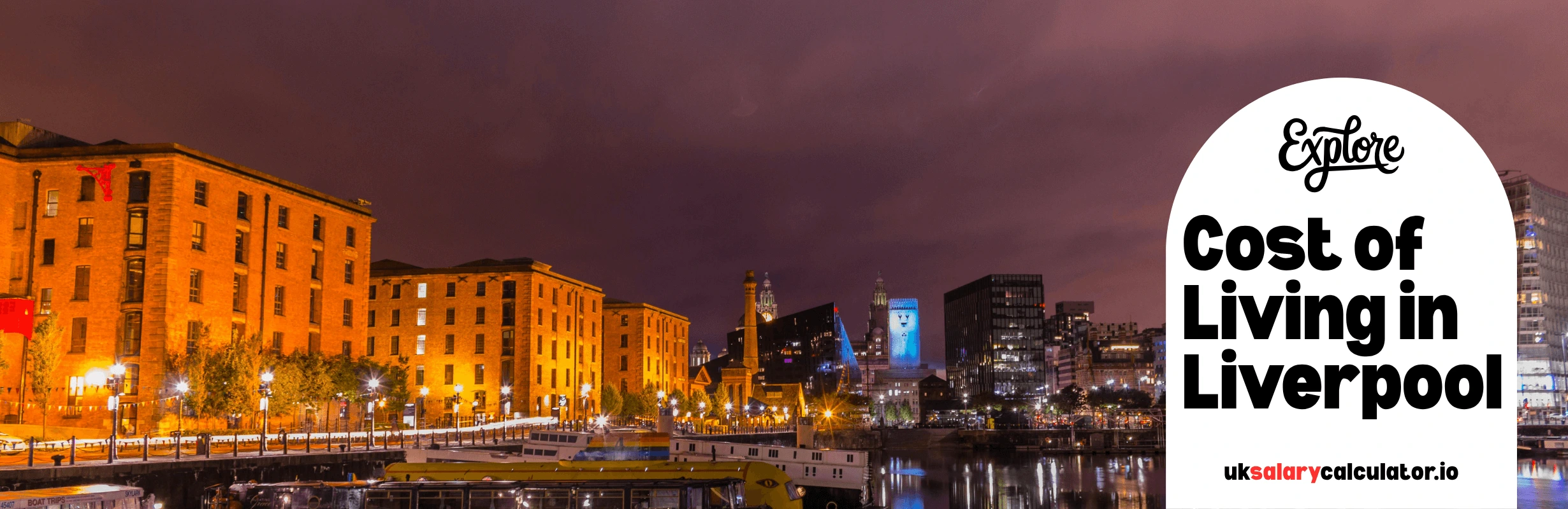 A skyline view of the city of Liverpool
