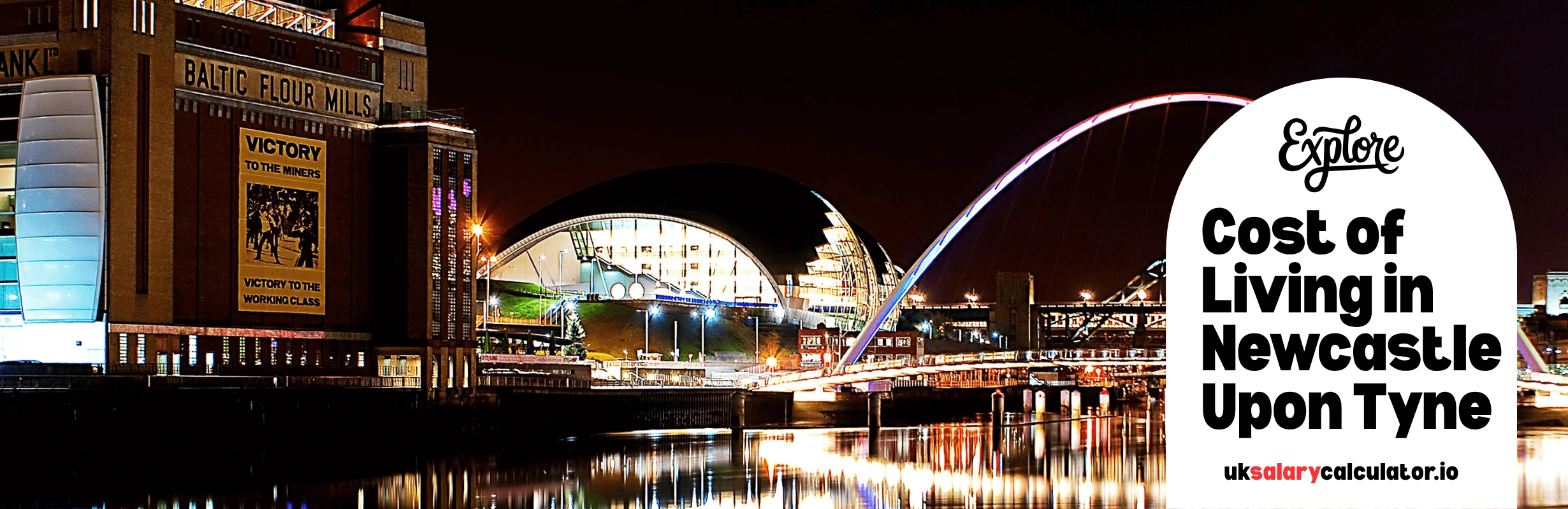 A skyline view of the city of Newcastle upon Tyne
