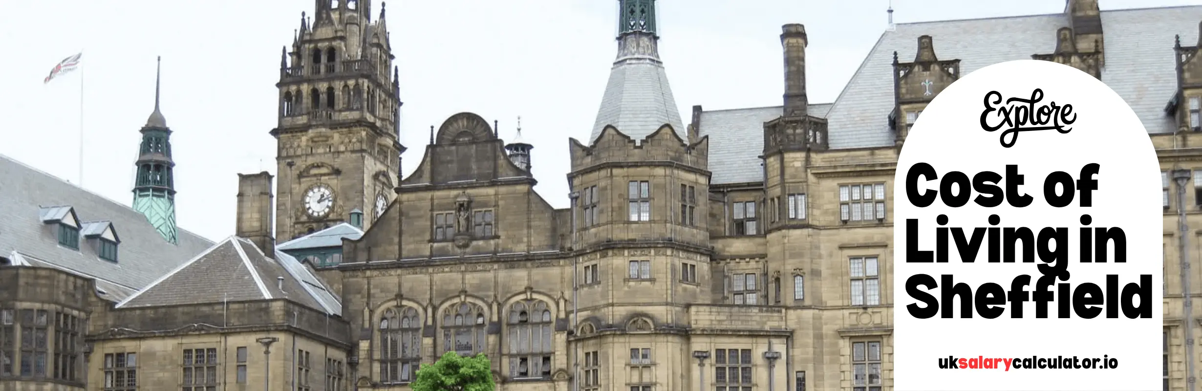 A skyline view of the city of Sheffield